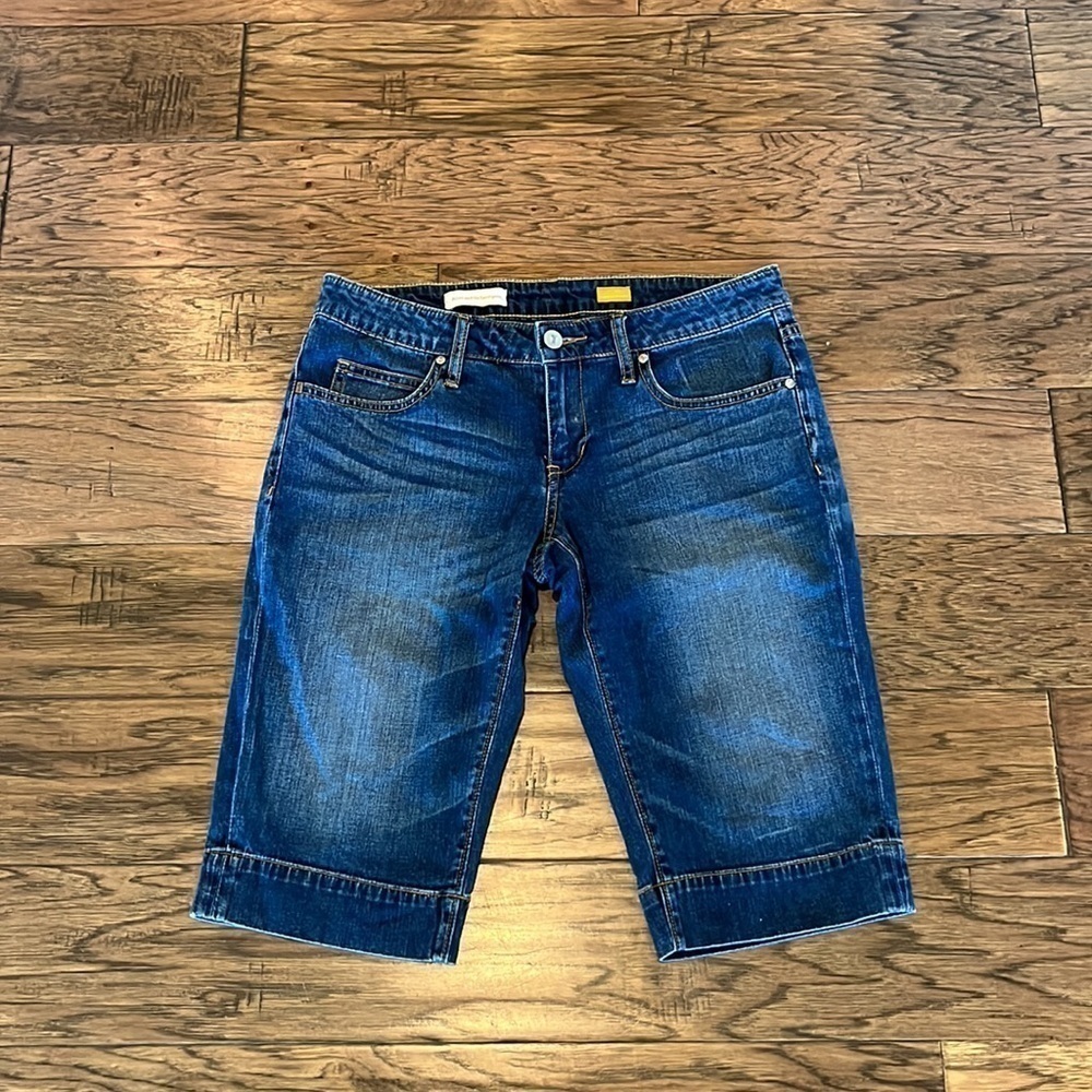 Pilcro And The Letterpress Anthropologie Low Rise Capri Bermuda Short Size 28